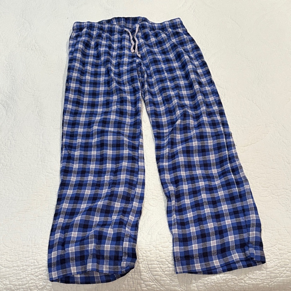 Old Navy Blue Plaid Pajama Pants